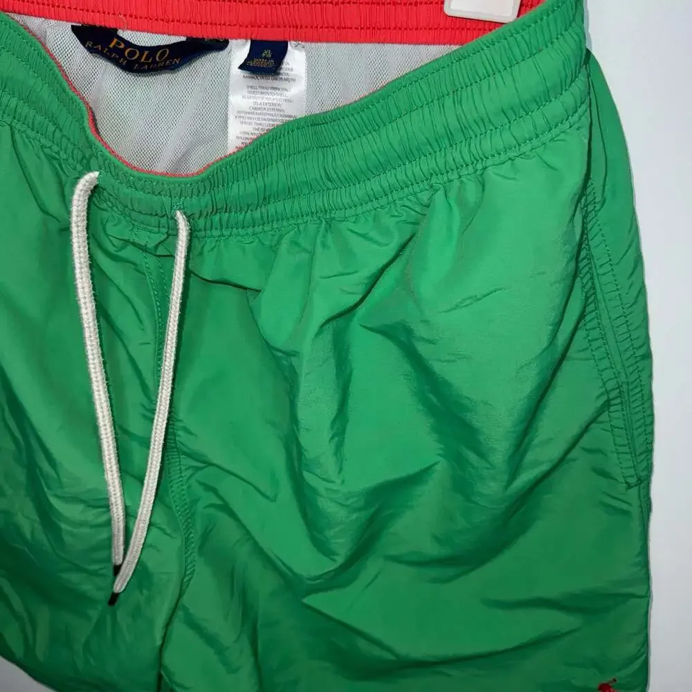 Polo Ralph Lauren Traveler Solid Green Swim Shorts XL Like New